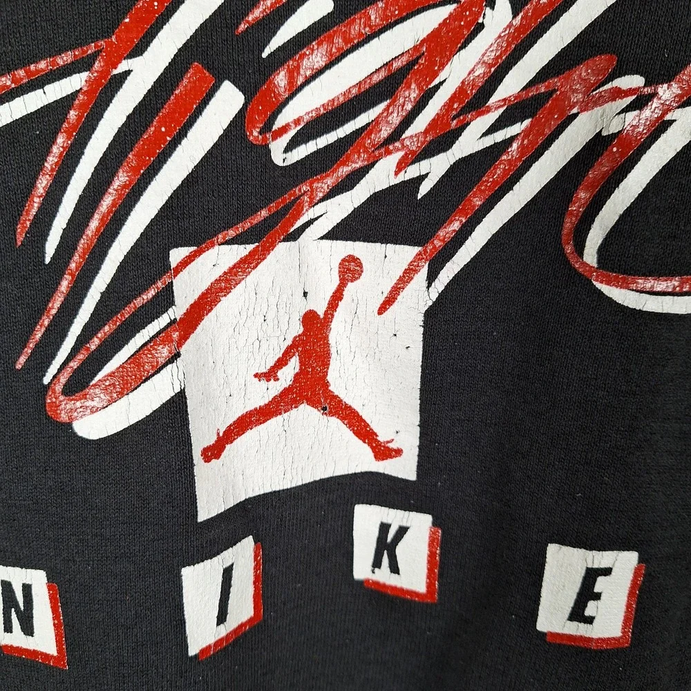 Nike Air Jordan Flight Vintage 90s Crewneck Sweatshirt Thrashed Distressed